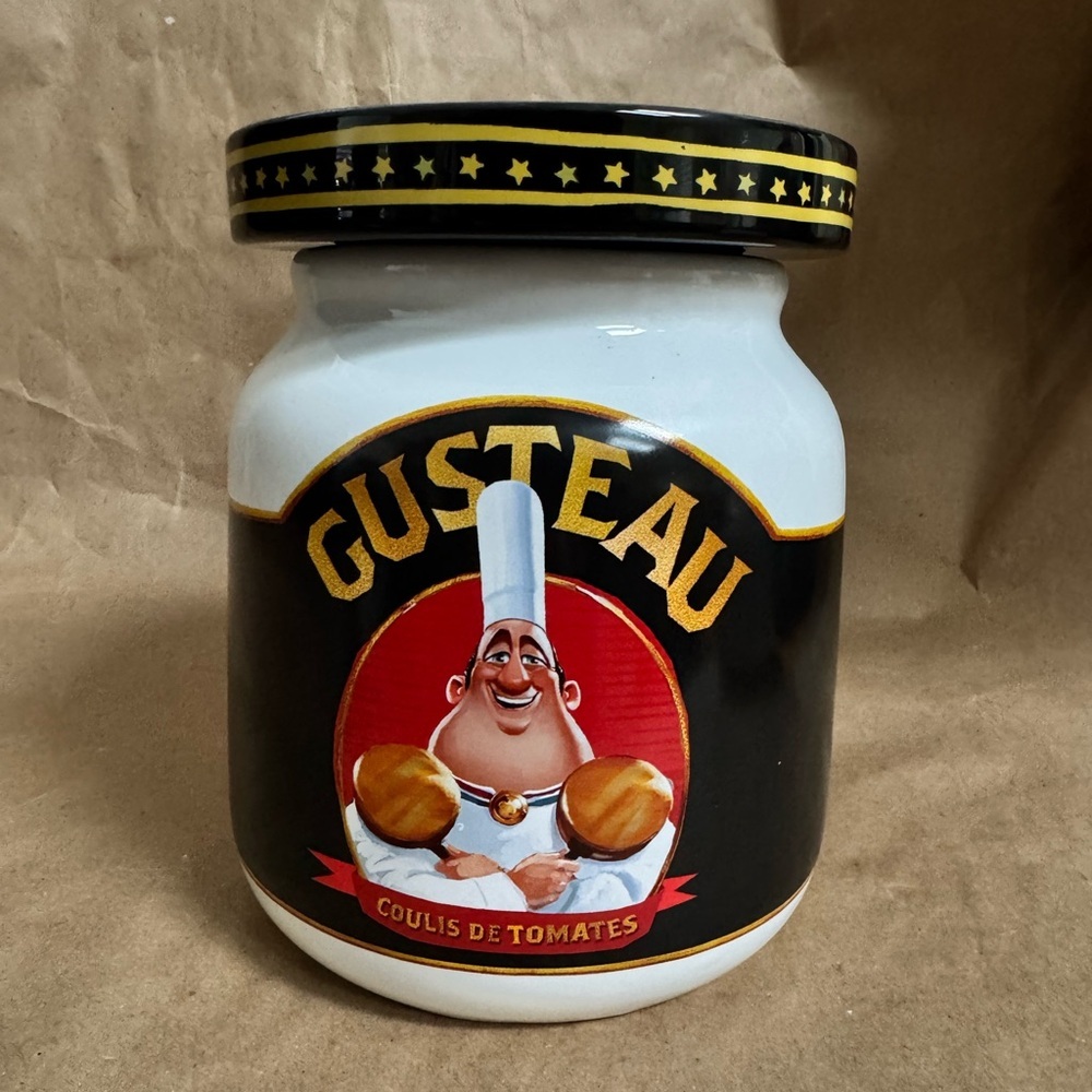 Disney Ceramic Gusteau Cookie Jar Featuring Auguste Gusteau from Ratatouille